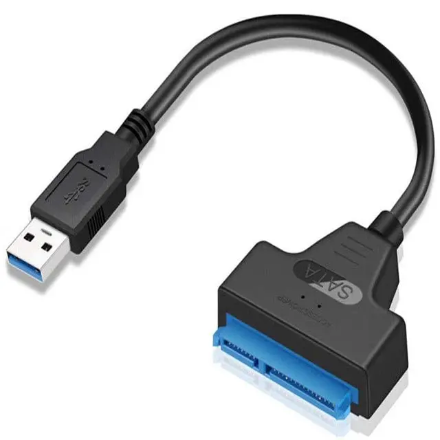 1557933 — Usb 3.0 A-Male To Sata Data + Power Combo Cable, 7 Inches 1
