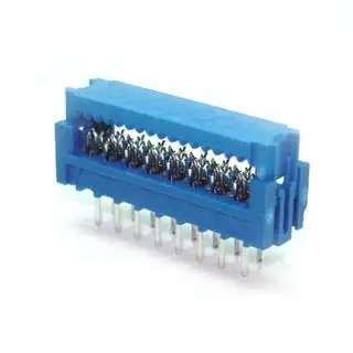 16-Pin Dip Idc Plug, 2.54Mm Pitch, Blue Housing, Straight Mount 1