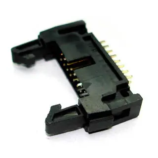 16-Pin Hdr Shared Latch Header With Key, Pcst Black 1