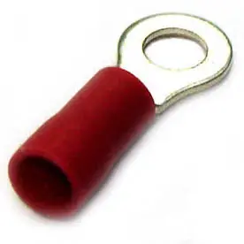 160103-1000 Red Ring Terminal: #8, 22–18 Awg, 4.3Mm Id × 8Mm Od — Bulk Pack Of 1000 1