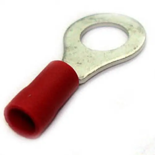 160105-100 Red Ring Terminal – 1/4" Stud, 22–18 Awg, 6.4 Mm Id × 11.6 Mm Od, 100-Pack 1