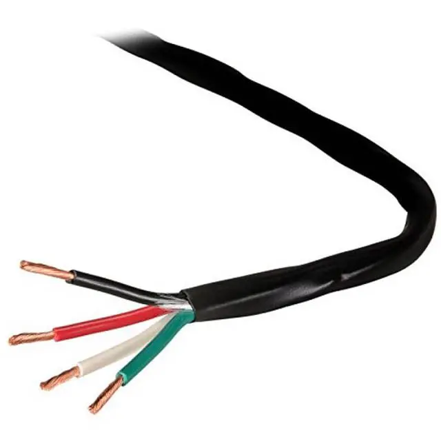 18/4 Stranded Fire Alarm Cable – Fplr-Rated, Black Outdoor Spool, 500 Feet (Model 80349) 1