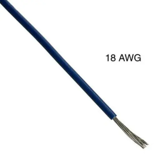 18 Awg Stranded Blue Thermoplastic Wire – Tc-Cl2 Rated, 100 Ft 1