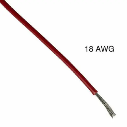 18 Awg Stranded Hook-Up Wire – 1000 Ft, Red, Ul-Recognized 1