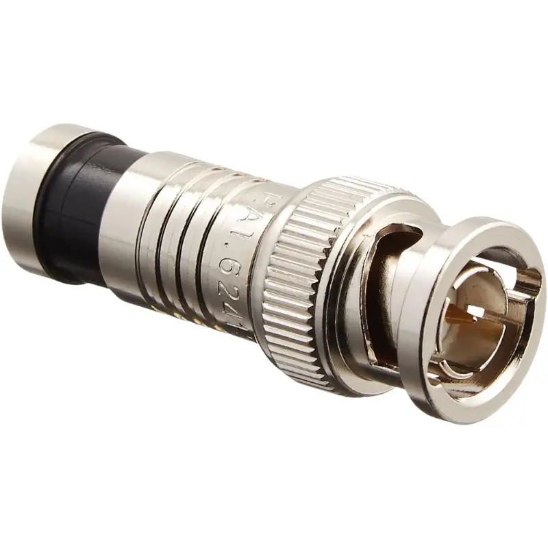 18038 – Rg6 Compression Bnc Plug (Black, Tin-Plated) 1