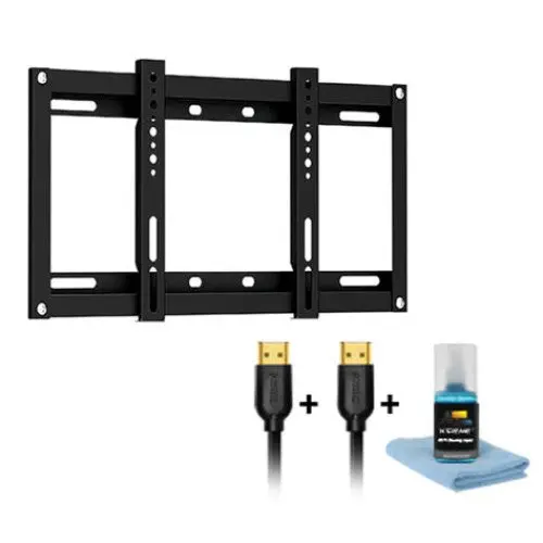 18052 Fixed-Position Wall Mount For Tvs 23–42 Inches, 110 Lb Load, Includes Dual 6 Ft Hdmi Cables & Cleaning Kit 1
