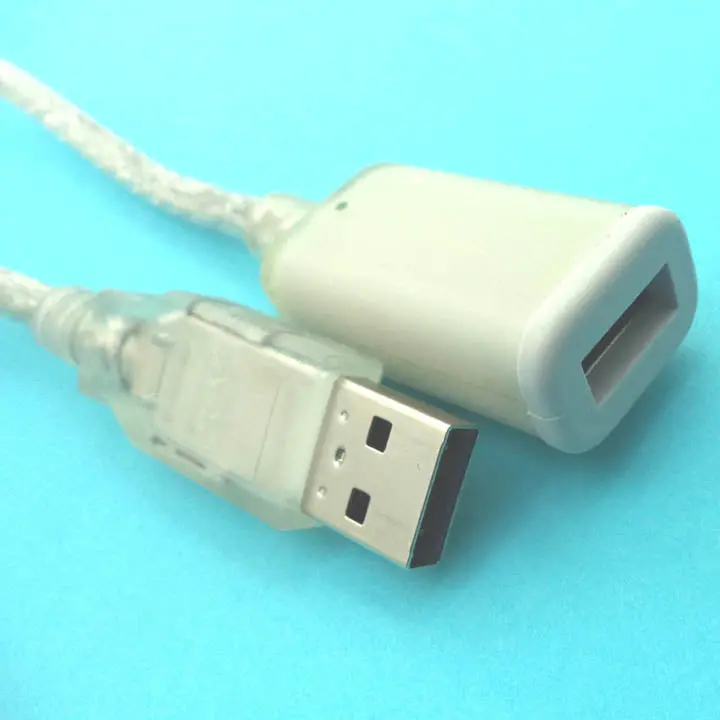 19103Cl-6F-1E 6-Foot Silver Usb-A To Usb-A Cable – Standard Usb 2.0 Data And Charging Cord 1