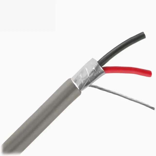 2-Conductor Shielded Cable (18 Awg, Stranded, 20M, Ft4 Rated, Grey) 1