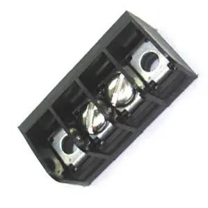 2-Pole Flush-Mount Terminal Block – Single-Row, #8-32 Screw, 8.4 Mm Barrier Spacing, Pack Of 2 1