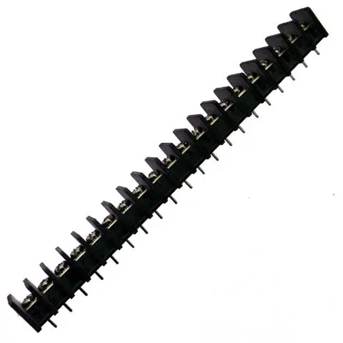 20-Pole Single-Row Pcst Terminal Block, 8.1Mm Centerline, #3 Screw, 14 Awg, 15A/300V, 13.5Mm Width 1