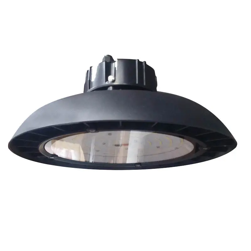 200W Round Led High Bay Light – 15-Inch Black Fixture, 277–480V, 130 Lm/W, 4000K Neutral White 1