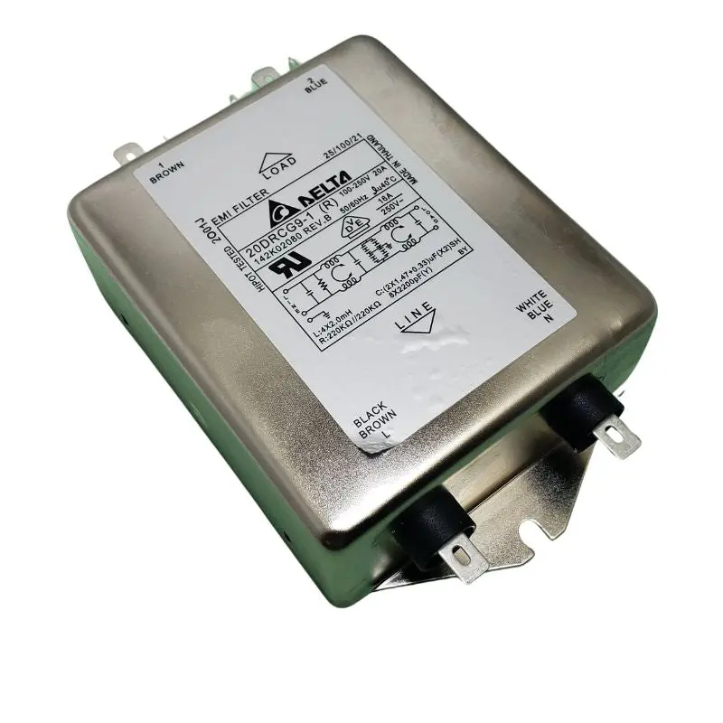 20A Emi Filter – Ac Input 100–250V, 50/60 Hz, Rated For 40°C 1