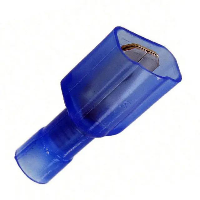 21-153M - Blue Quick-Connect Male Terminal (0.250", 16–14 Awg, Fully Insulated, 6-Pack) 1