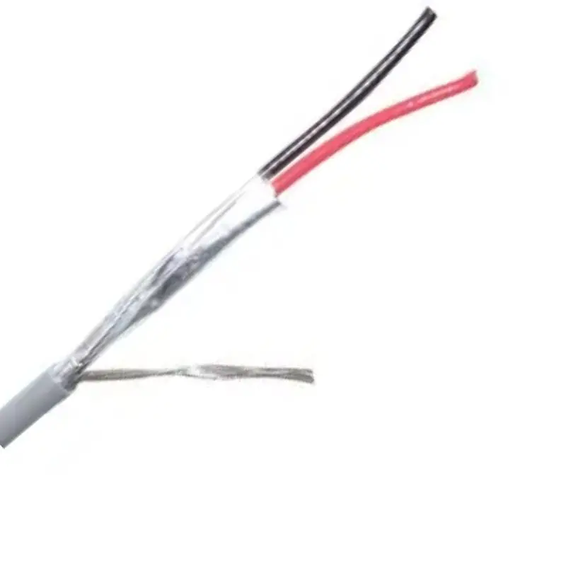 22 Awg Dual-Conductor Shielded Cable – 1000 Foot Cmp Plenum-Rated, Gray Jacket (300V) 1