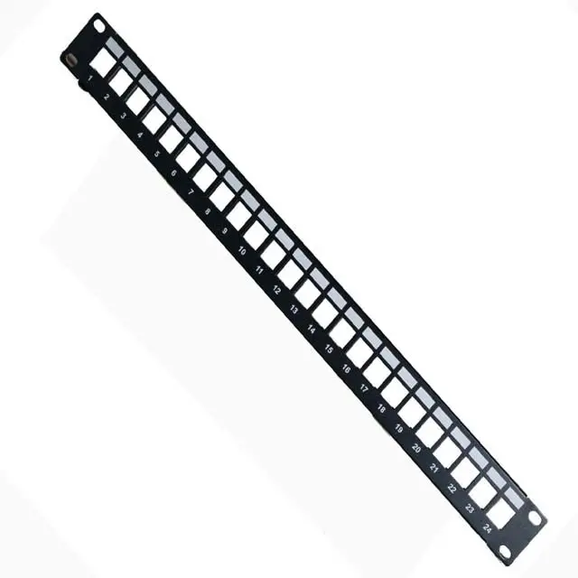 24-Port Blank Patch Panel – Single-Row, Rackmountable Ethernet Panel Cover 1
