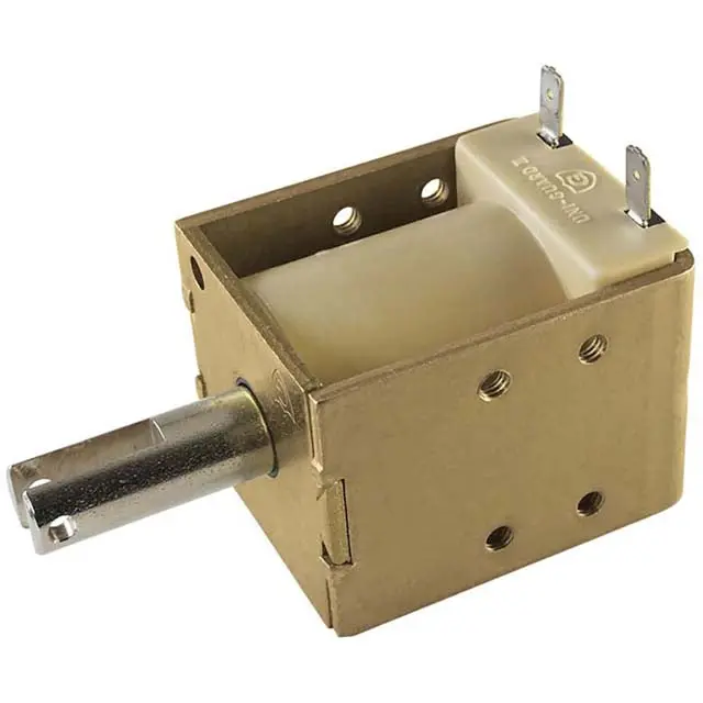 24Vdc Linear Pull-Type Solenoid – 22.6Ω, 26.8W, 163 Oz Force 1