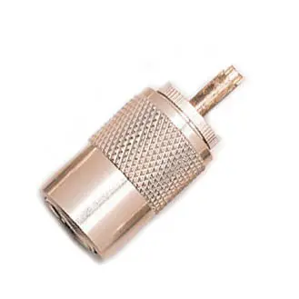 2780205 – Uhf Pl-259 Male Rf Connector | Brass Body, Standard Coaxial Termination 1