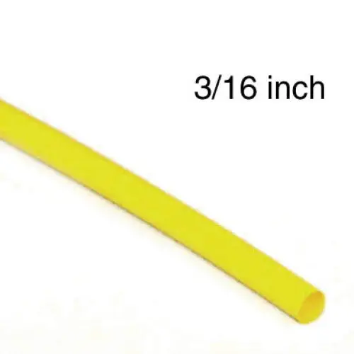 3/16-Inch Heat-Shrink Tubing — 4-Foot Yellow Sleeve With 2:1 Shrink Ratio 1