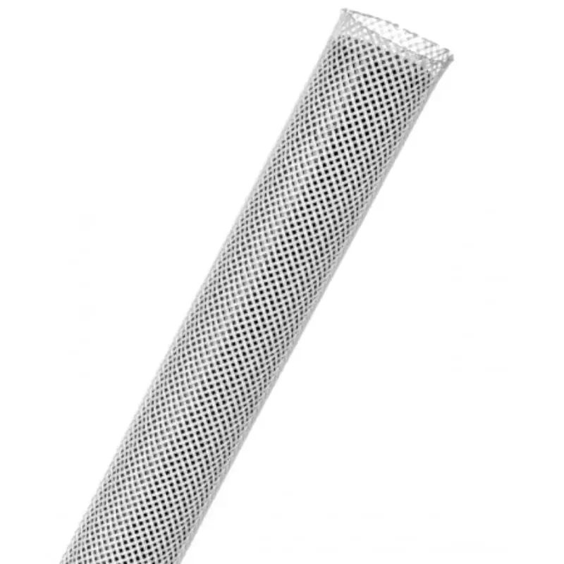3/4-Inch White Expandable Braided Sleeve – 75 Ft, Cut & Abrasion Resistant 1