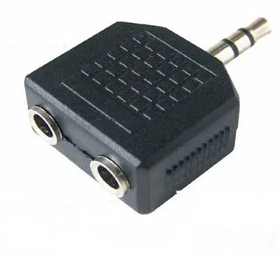 3.5 Mm Stereo Plug To Dual Rca Jack Adapter – Tin Housing 1