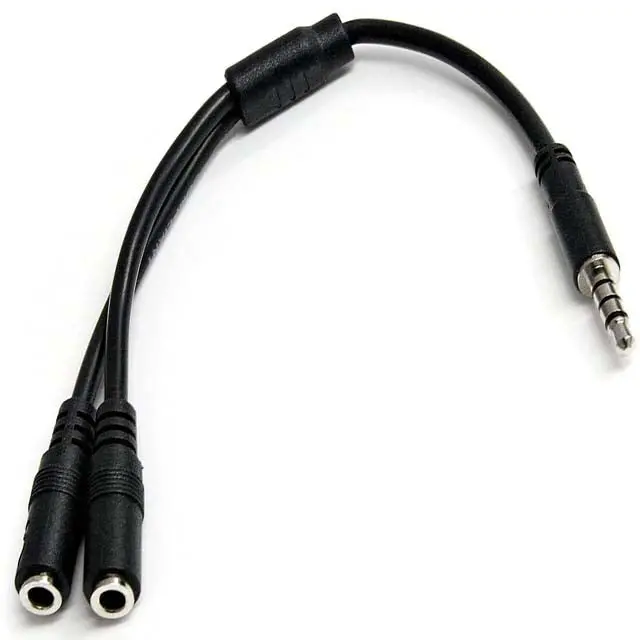 3.5Mm 4-Conductor Audio Splitter Cable – Mic And Line-Level Output Separation 1