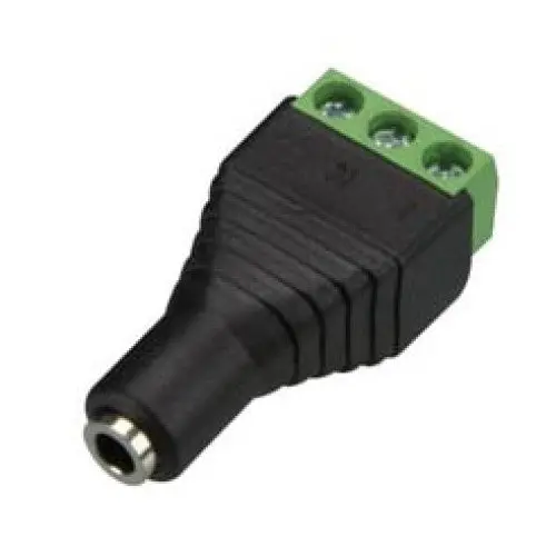 3.5Mm Stereo Audio Jack To 3-Position Screw Terminal Adapter 1