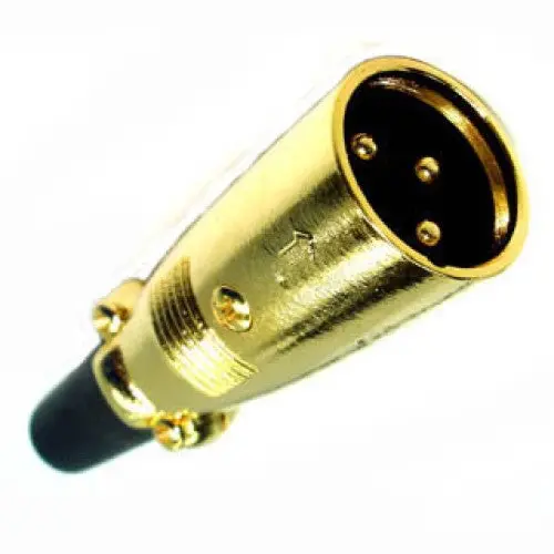 3-Pin Xlr Inline Connector – Gold-Plated Solder Terminal, Rugged Metal Build 1