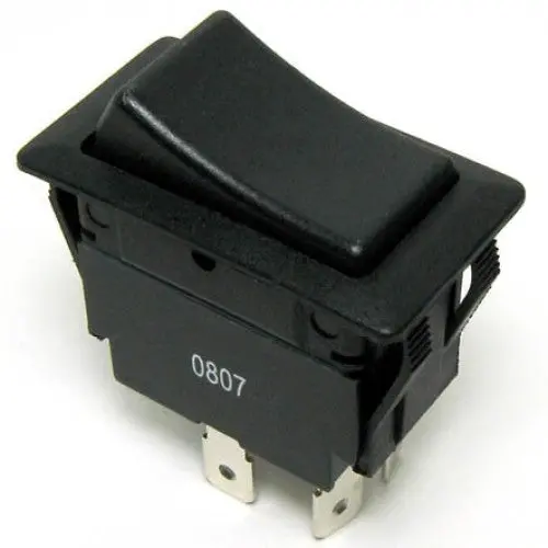 30-630 Rocker Switch – 2-Pole, Single-Throw, 20A, On-Off, 125Vac, Black Actuator, 21×38Mm 1
