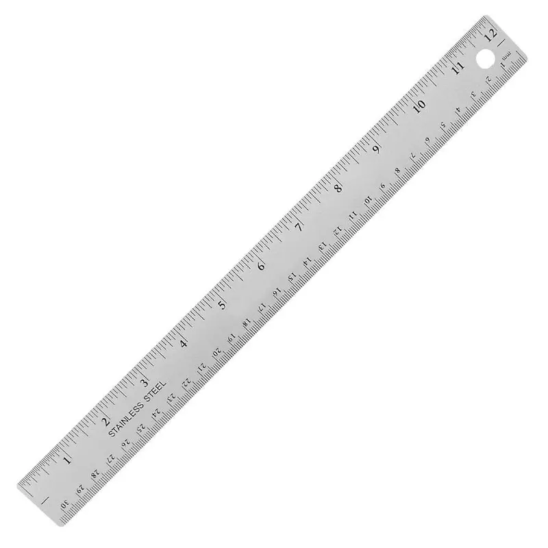 30133 Flexible Stainless Steel Ruler — 12-Inch Non-Slip Design With Metric & Imperial Markings 1