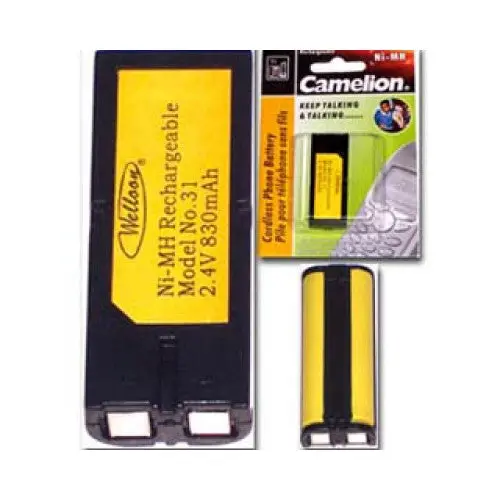 31Pa Cordless Phone Replacement Battery – Ni-Mh, 2×Aaal, 830 Mah 1