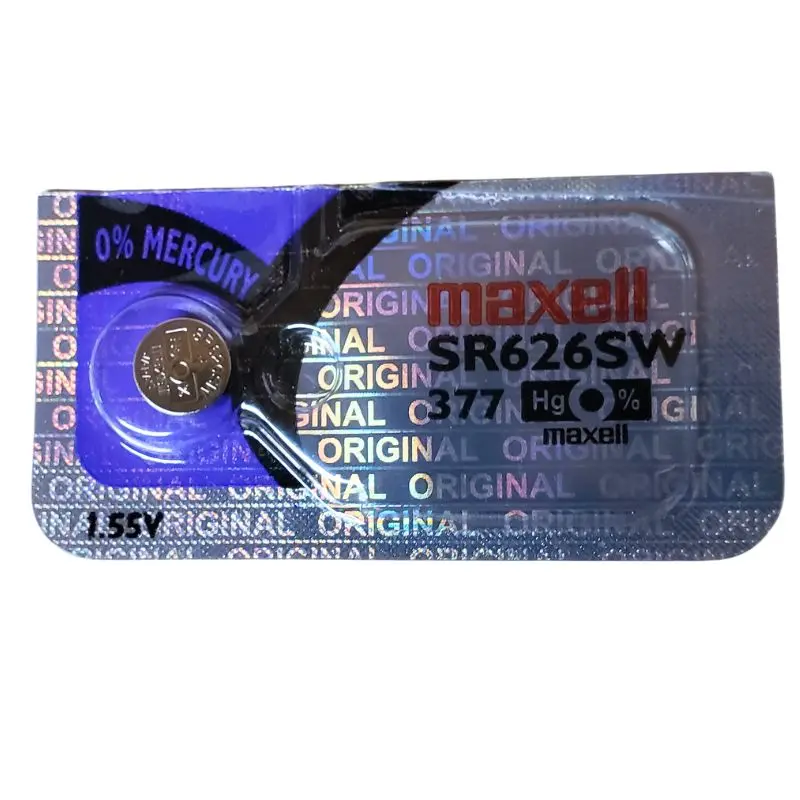 377 Silver Oxide Button Cell Battery – 1.55V, Ideal For Watches, Calculators, And Medical Devices 1