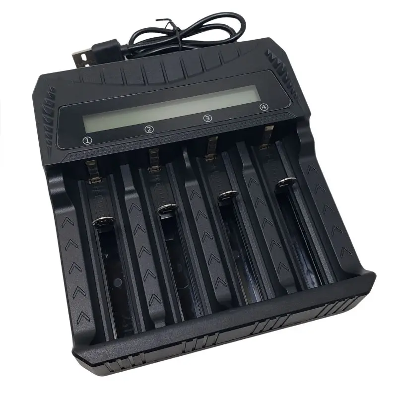 4-Bay Usb-Powered Charger For 18650, Aa, Aaa, Nimh, And Nicd Batteries 1