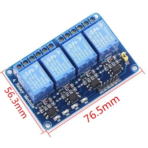 4-Channel 5V Logic Interface Relay Board – Plug-And-Play Control Module 1