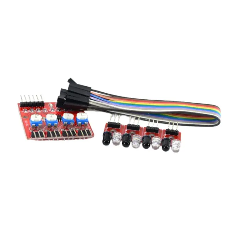 4-Channel Ir Reflectance Sensor Board – Precision Line Following & Surface Detection 1