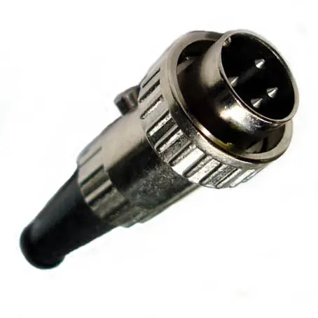 4-Pin Din Inline Male Plug – Robust Metal Housing 1