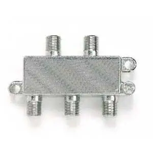 4-Port Tv Signal Splitter – 5–900 Mhz, 75-Ohm Impedance, Gold-Plated Contacts 1