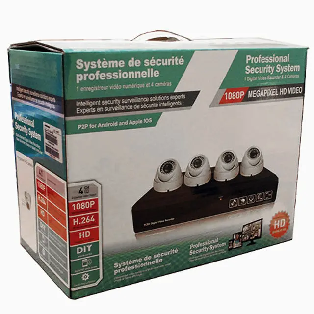 4047Hb-Dome-1080 – 4-Channel Ahd Dome Security Camera System – Dvr With 1Tb Hdd, Indoor/Outdoor Use 1