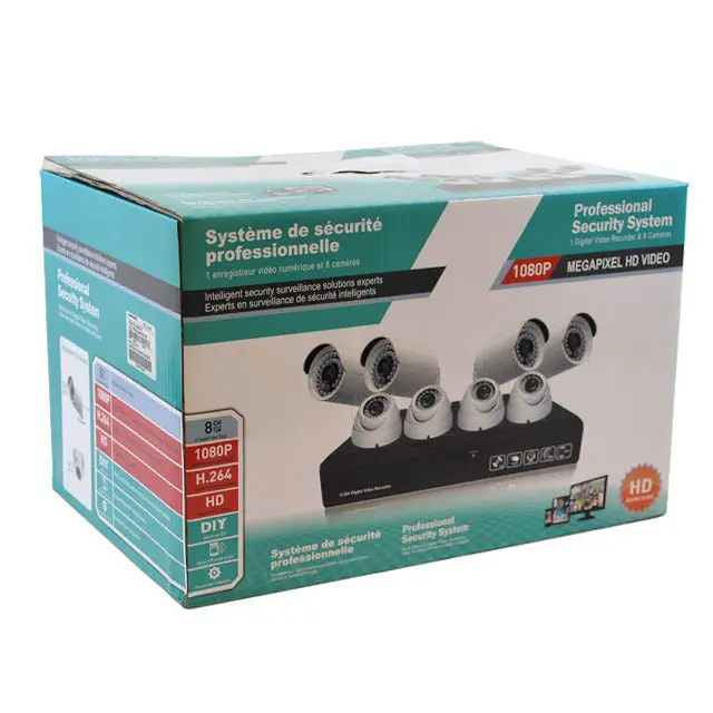 4048Hb-Ahd-1080P – 8-Channel Ahd Security Camera System – 4 Bullet + 4 Dome Cameras, Dvr With 1Tb Hdd 1