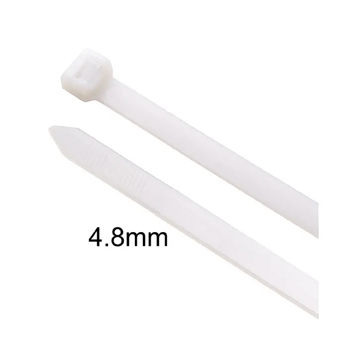46-111 – High-Strength Natural Cable Tie, 11 Inches, 50 Lb Capacity, 4.8 Mm Wide, Bulk Pack Of 100 1