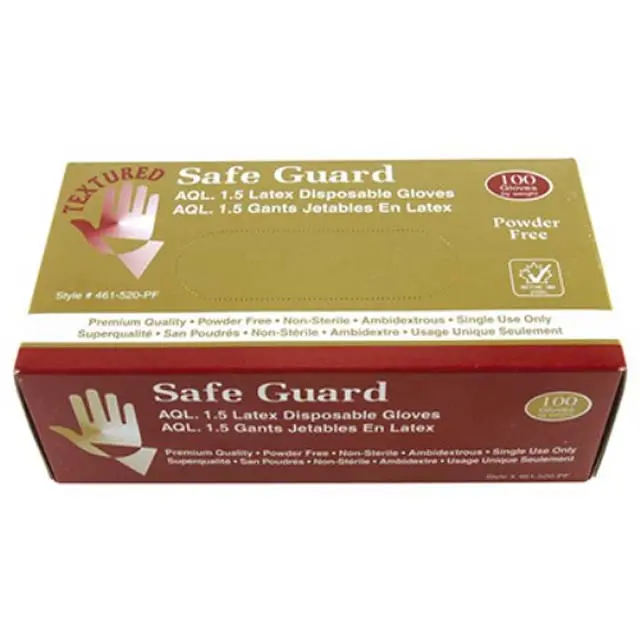 46I-520Pf-M Powder-Free Latex Gloves – Medium Size For Medical, Food Service & Industrial Use 1