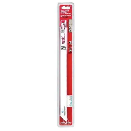 48-00-4189 12-Inch Hacksaw Frame – Ice-Hardened Blades, 18 Tpi, Compatible With Sawzall & Metal Cutting (5-Pack) 1
