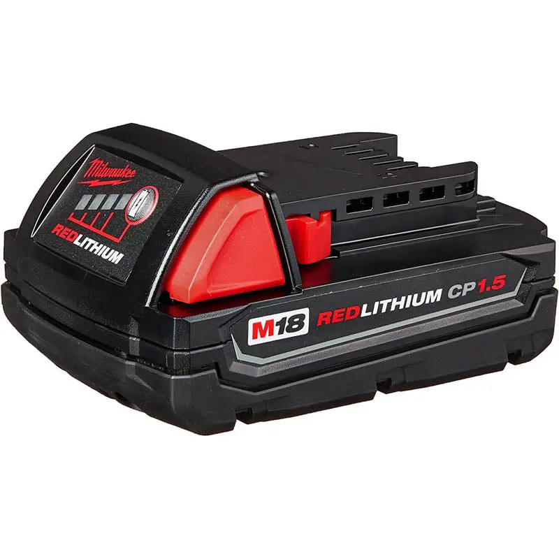48-11-1815 - Milwaukee M18 Redlithium Battery, 18V, 1.5Ah, 27Wh Capacity 1