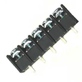 5-Pole Single-Row Pcst Terminal Block, 7Mm Centerline, #6-32 Screw, 12.75Mm Width 1