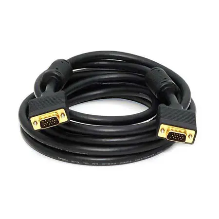 50-Foot In-Wall Vga Cable With Db15 Male-To-Male Connectors – Black 1