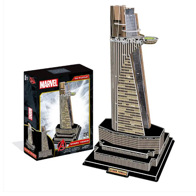51024 – Stark Tower 3D Paper Puzzle, Marvel Licensed, 67-Piece Kit 1