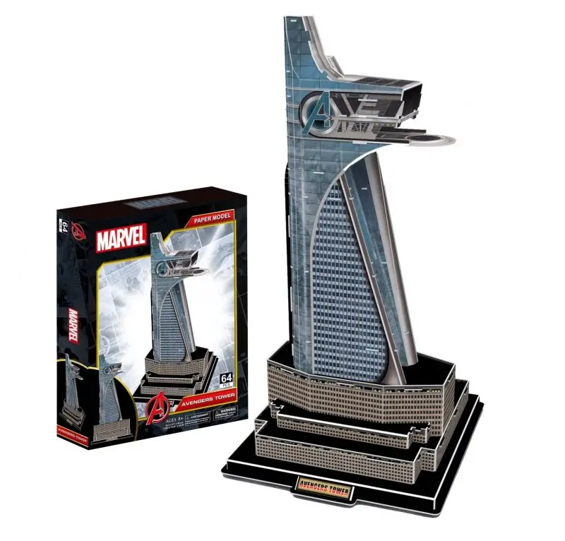 51030 – Avengers Tower 3D Puzzle, Marvel-Themed, 59-Piece Model 1