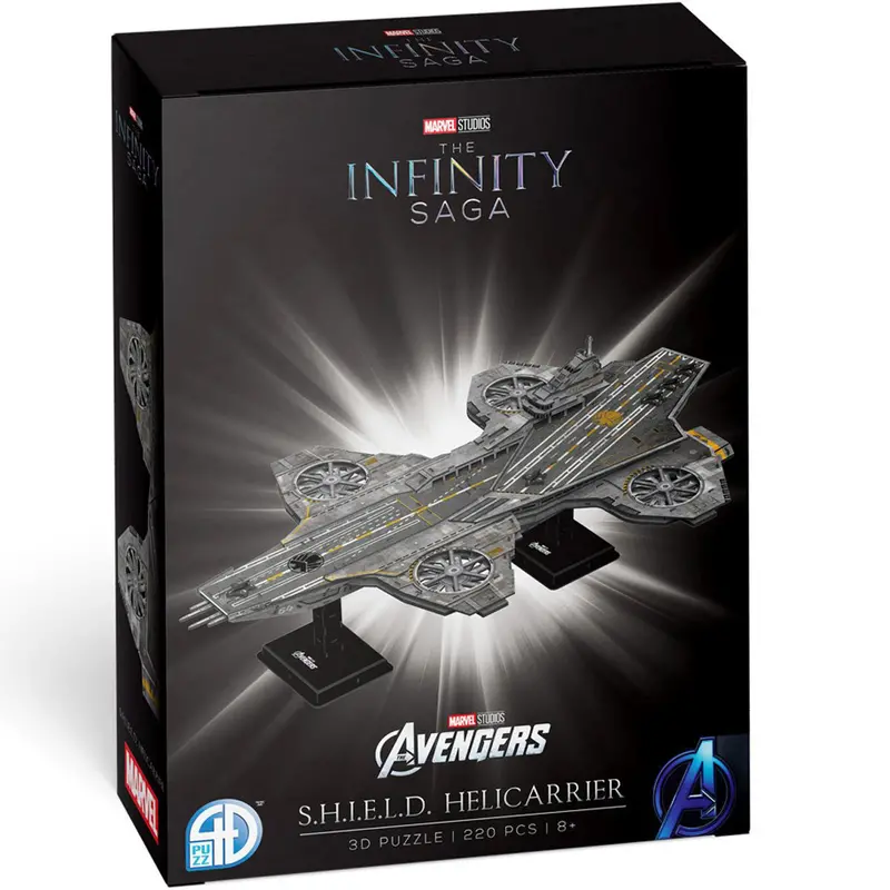 51035 – Helicarrier 3D Puzzle, Marvel Collectible, 220-Piece Build 1