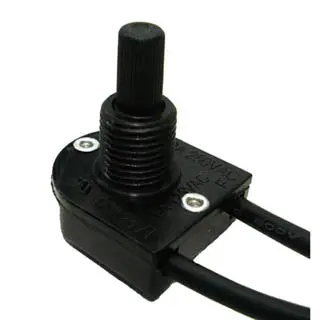572/057 Rotary Switch – 1-Pole, Single-Throw Non-Shorting, 6A @ 125Vac, Black Plastic Housing With Wire Leads 1