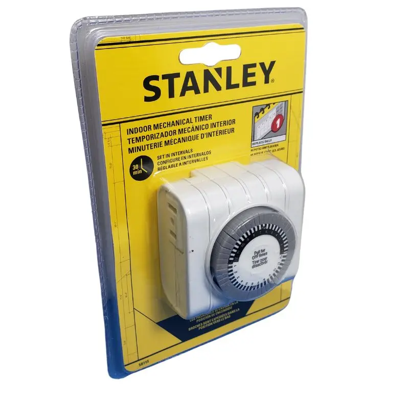 58115 – Mechanical Indoor Timer: Single-Outlet, Adjustable On/Off Scheduling 1