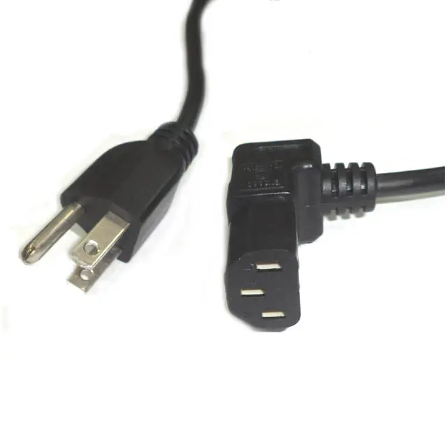 6-Foot Round 3/18 Awg Svt Power Cord – 10A/125V, Black, Vertical Insert Style 1